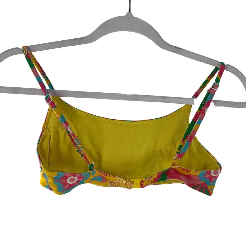 Blackbough Swim Multicolor Floral Groovy Garden Kenzie Bikini Top